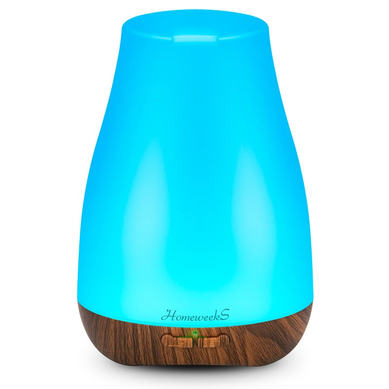 Homeweeks Aromatherapy Essential Oil Diffuser for Room: Air Humidifier Aroma Scent Cool Mist Diffusers Colorful Light Cute Mini Small Waterless Auto Off Ultrasonic for Home Bedroom - Image 1
